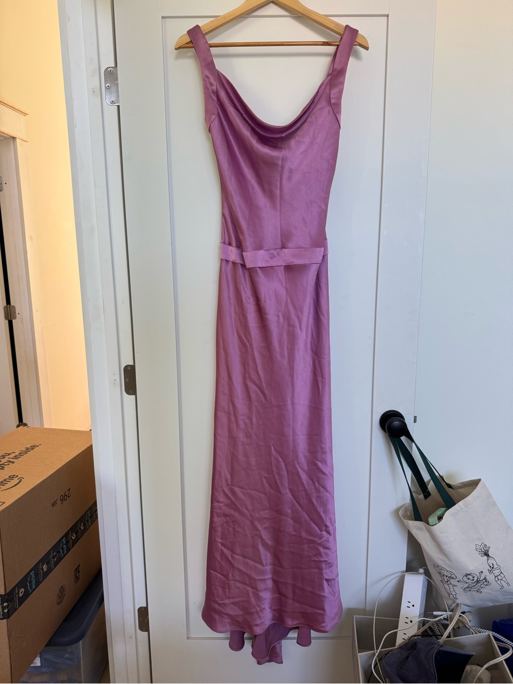 How to Lose a Guy in 10 Days - dress Cowl Neck Maxi Dress in Dusty Rose